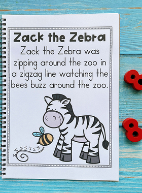 Tongue Twister英语26个英文字母短文童谣绕口令晨读练习作业纸