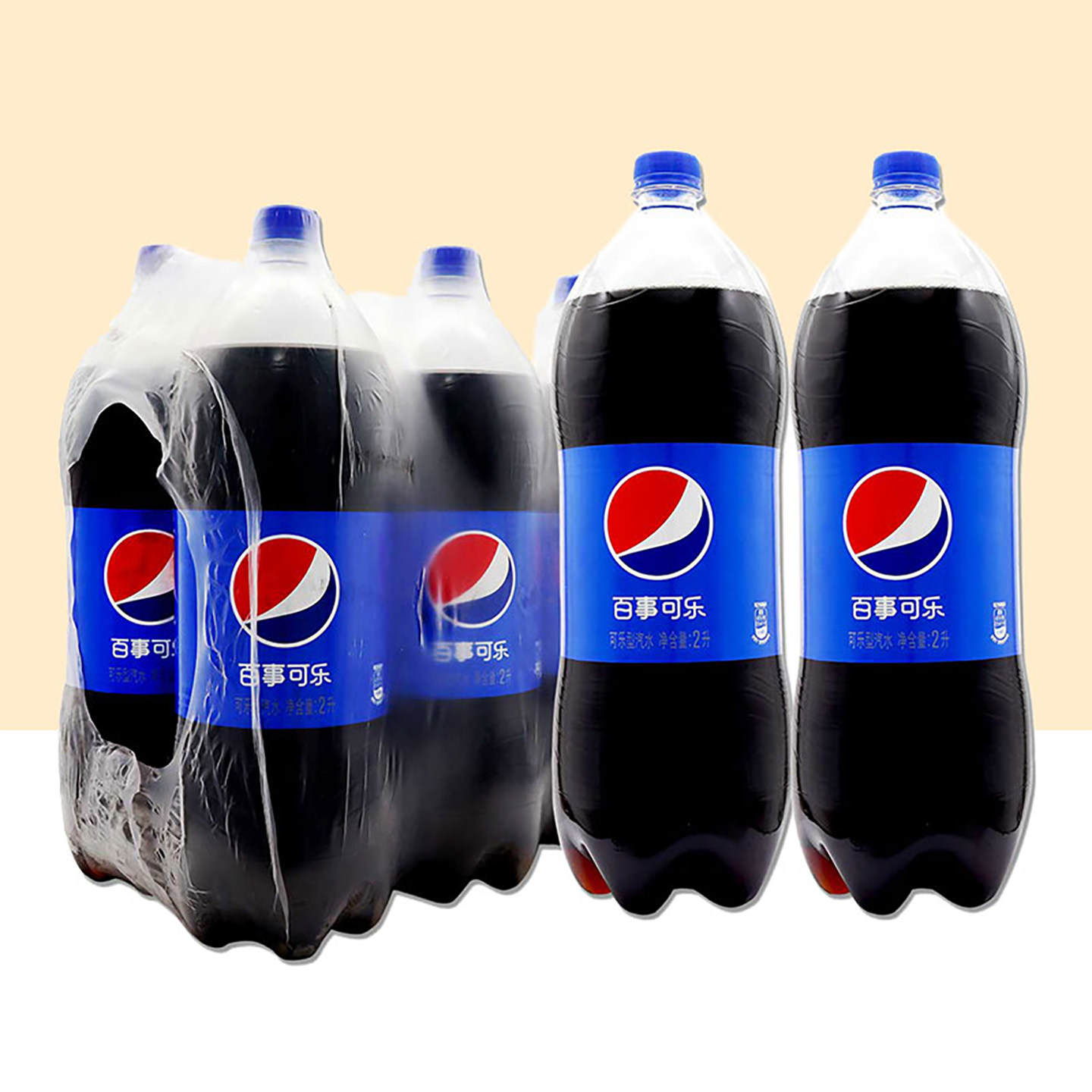 百事可乐型汽水含糖原味2L*6大瓶整箱装碳酸饮料0脂肪家庭聚会品,咖啡/麦片/冲饮,碳酸饮料,淘宝优惠券,粉丝福利购,淘宝优惠卷