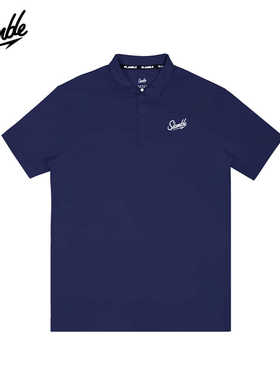 SLAMBLE运动速干Polo衫健身训练透气翻领短袖T恤男女纯色新款