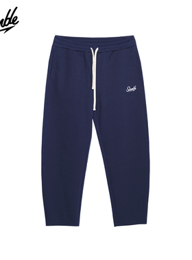 SLAMBLE弯刀美式长裤健身跑步运动休闲裤训练宽松男女纯色百搭