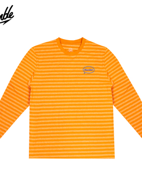 SLAMBLE条纹长袖T恤运动休闲户外舒适透气打底男女百搭宽松新款