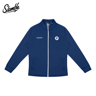 SLAMBLE重磅双面德绒拉链立领运动休闲外套男女打底衫春秋