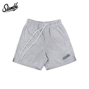 SLAMBLE男子华夫格运动休闲美式短裤夏季宽松速干透气篮球健身