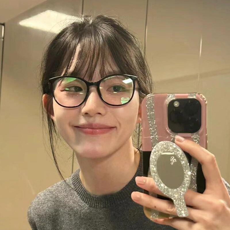 小香风高级感猫眼板材眼镜女