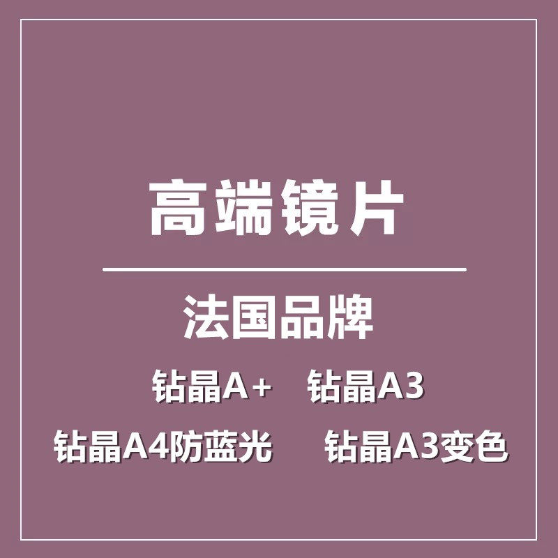 法国高端品牌集合一对防蓝光镜片