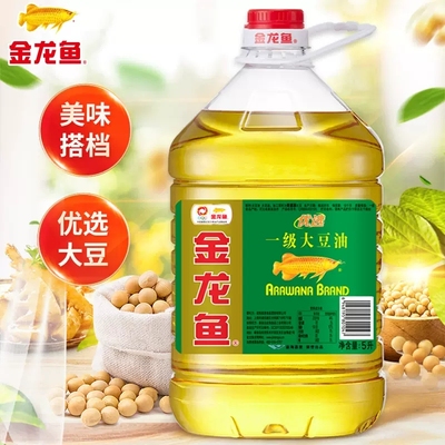 金龙鱼一级大豆油5L*4桶整箱食用油家用烘焙烹饪团购