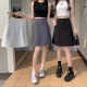 设计感中裙显瘦遮胯工装 a字半身裙女夏中长款 包臀裙 高腰西装 大码