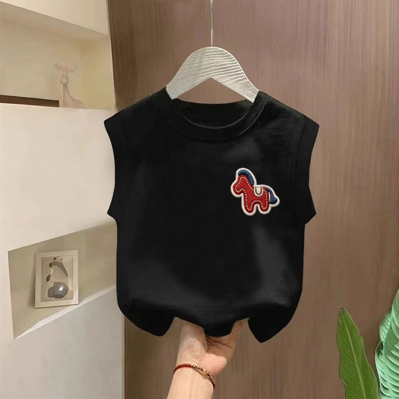 圆领男童工字型背心T恤夏季童装新款休闲纯棉背心上衣宝宝外穿T恤