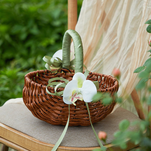 户外编织野炊用品手提篮