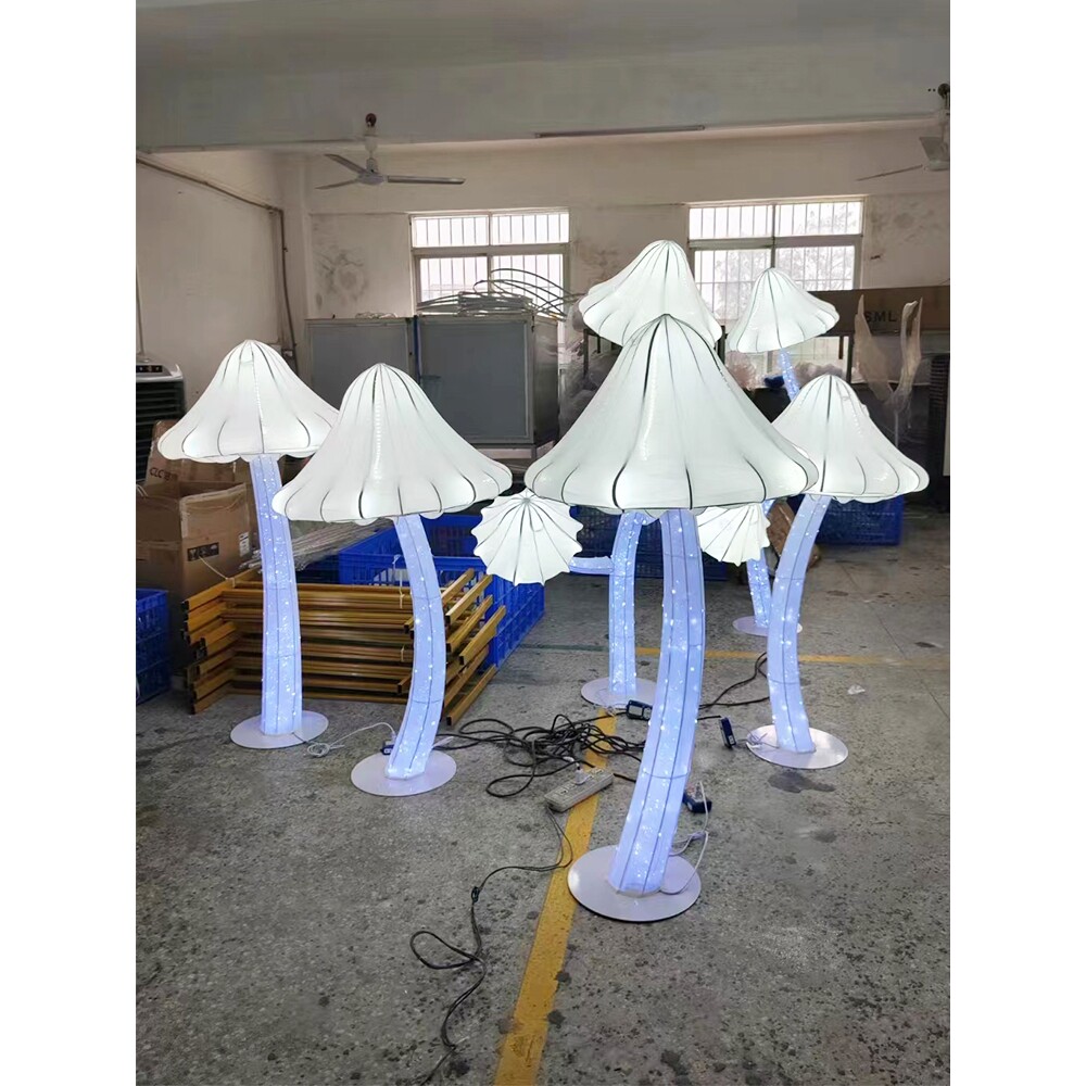 酒店宴会厅婚庆婚礼堂蘑菇发光路引灯亚克力舞台布置装饰摆件道具