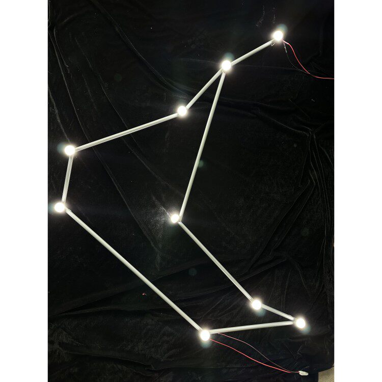 婚礼堂星空厅梦幻12星座发光吊灯星空婚礼唯美发光灯酒店婚礼堂