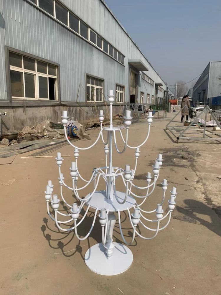 新款婚庆道具中式路引铁艺架子婚礼烛台路引婚庆装饰