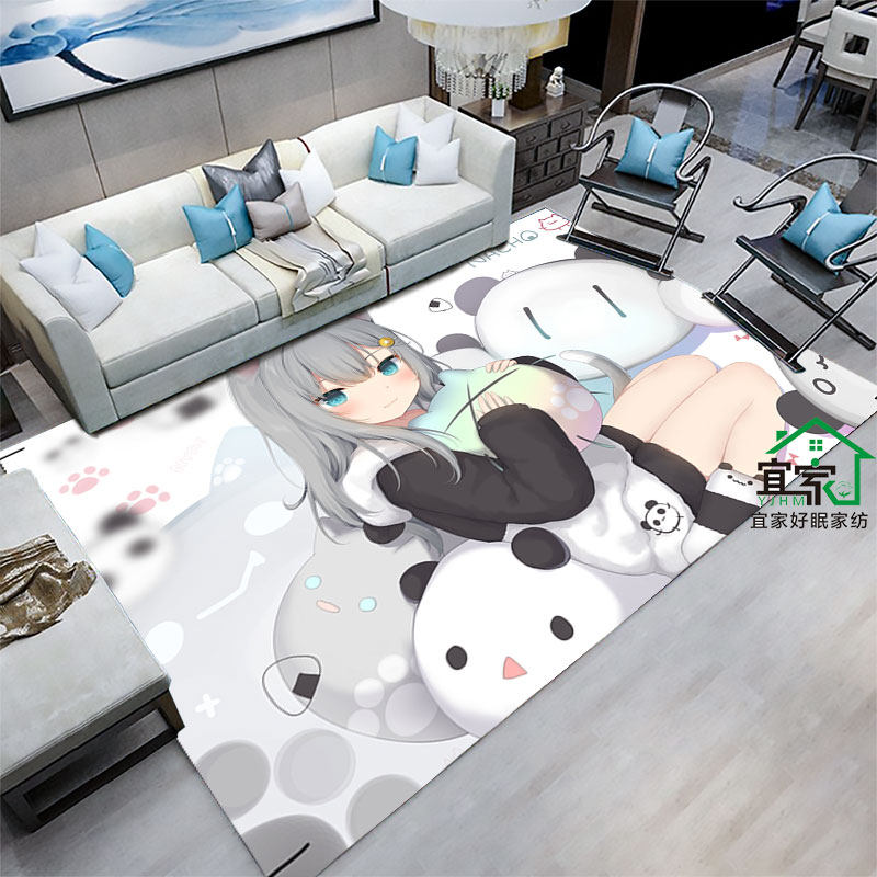 家用客厅动漫pvc防滑防水地毯diy