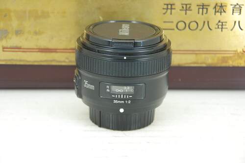适用于 尼康F口 永诺 35mm F2N 单反镜头 大光圈 广角定焦 人像标