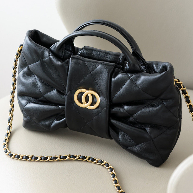 小香风轻奢国际大牌蝴蝶结菱格链条女包真皮22高级手提单肩斜挎,箱包皮具/热销女包/男包,通用款女包,淘宝优惠券,粉丝福利购,淘宝优惠卷