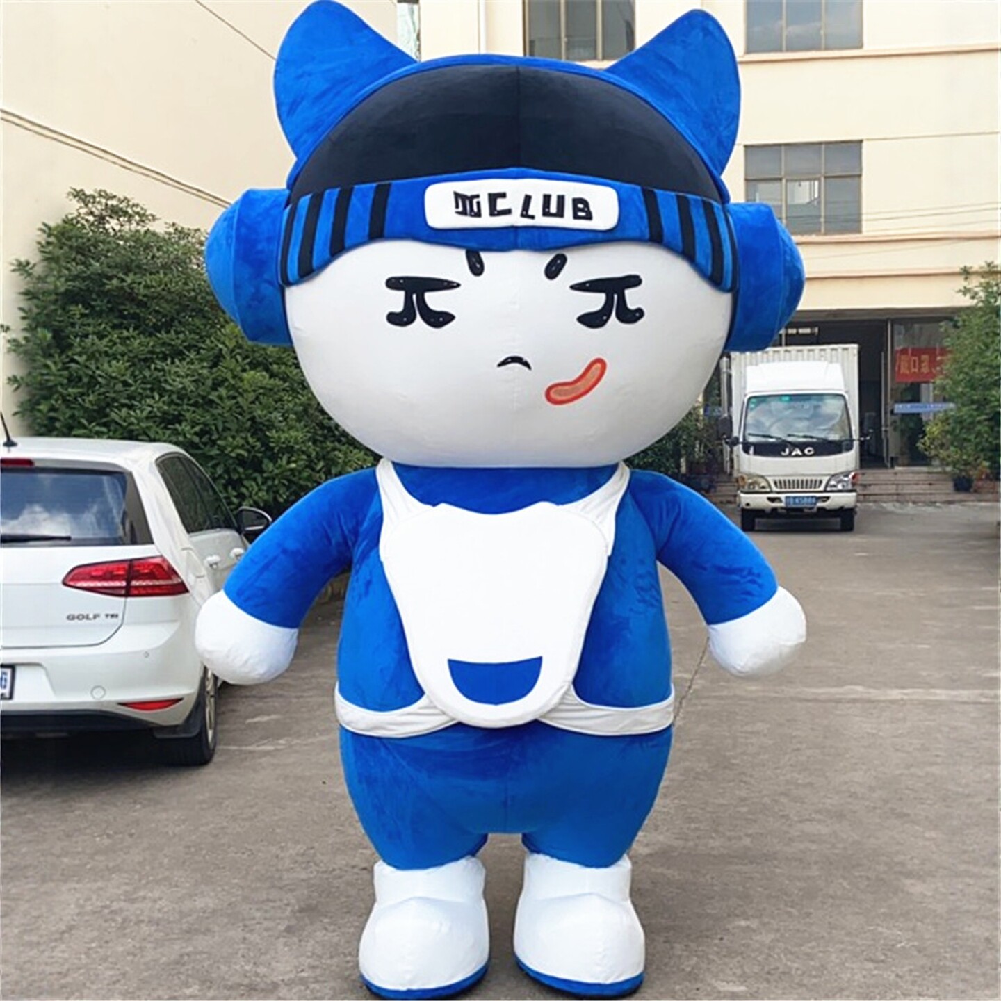 定制充气模太空人机器狼狗活动表演出卡通人偶行走道具布偶衣服装图片