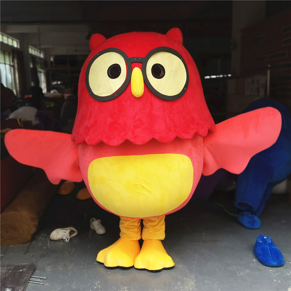 定制动漫吉祥物猫头鹰卡通人偶大雕人穿巡演出装扮道具布偶衣服装