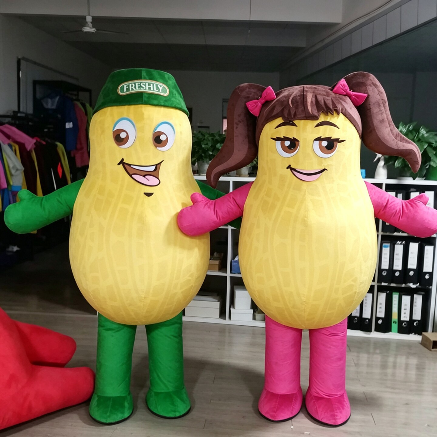 定制充气情侣花生装扮活动宣传表演出卡通人偶动漫水果道具衣服装