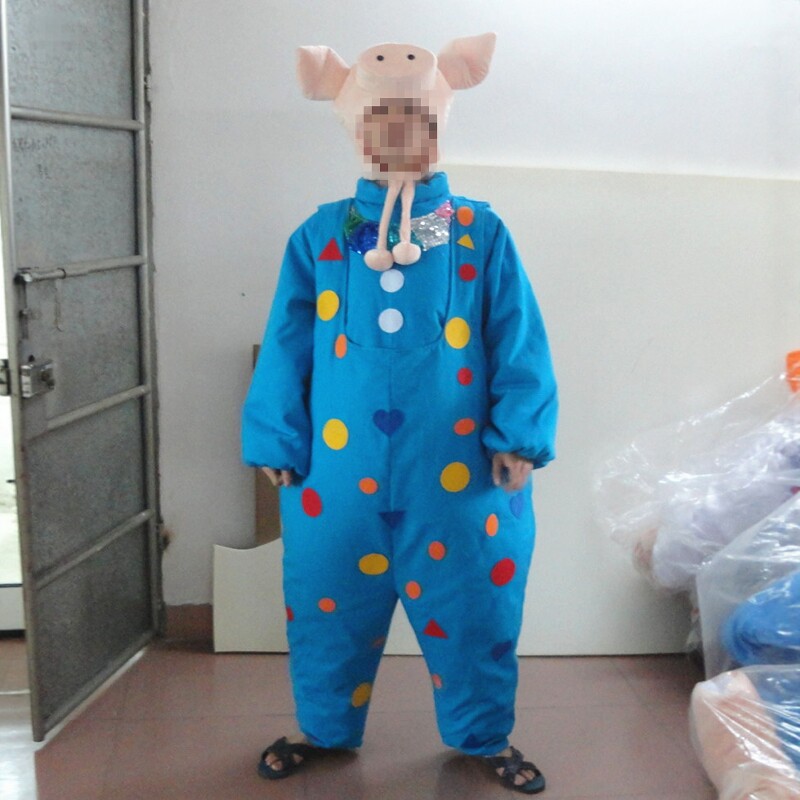定制动漫综艺活动表演露脸小猪卡通人偶人穿装扮巡演道具布偶衣服