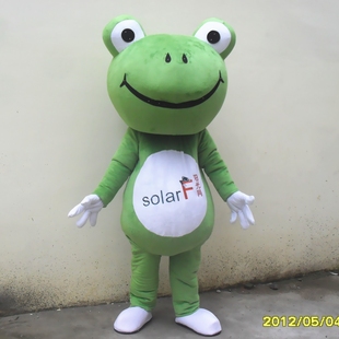 定制动漫少儿童舞台话剧表演绿青蛙卡通人偶巡演出道具布偶衣服装