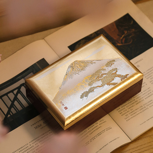 日本山中漆器小型首饰盒2026新款高档轻奢精致结婚五金大漆礼物女