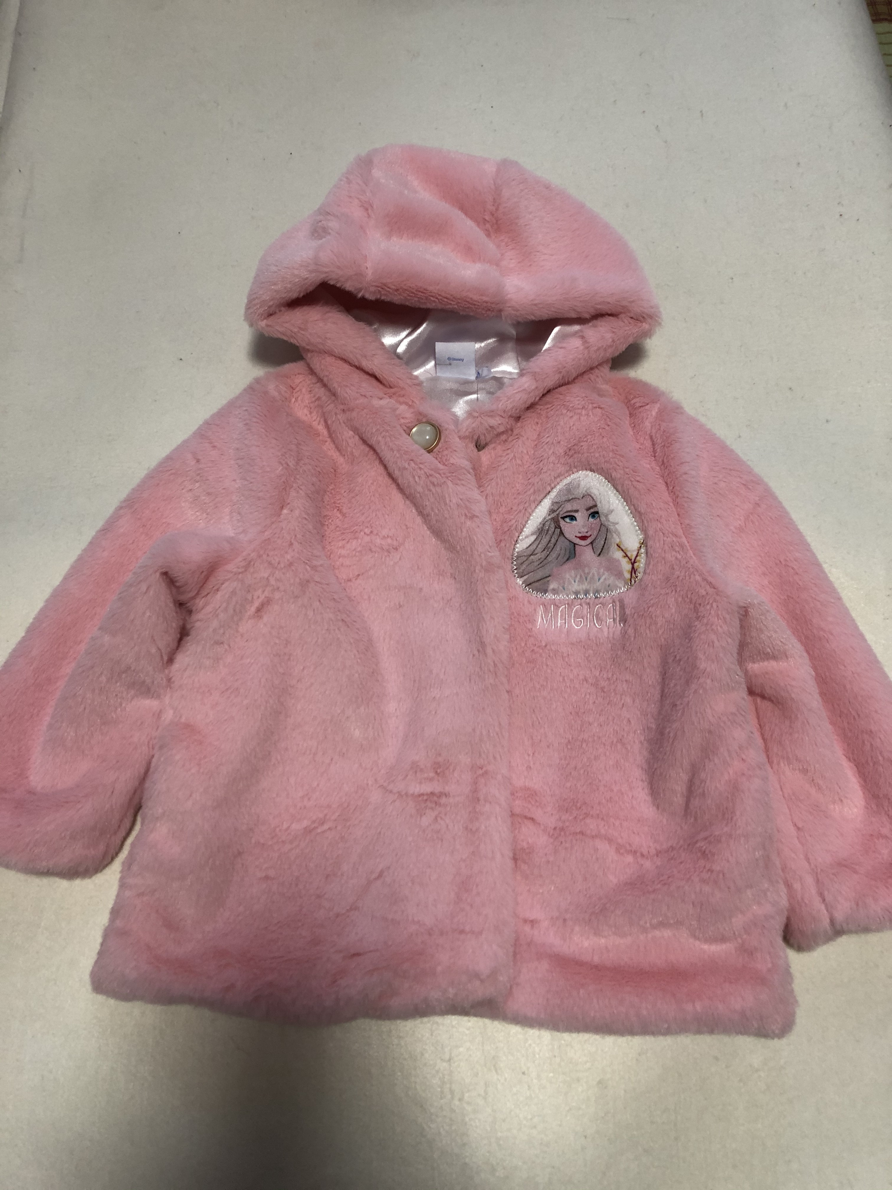 春秋外套仿皮草洋气上衣连帽刺绣