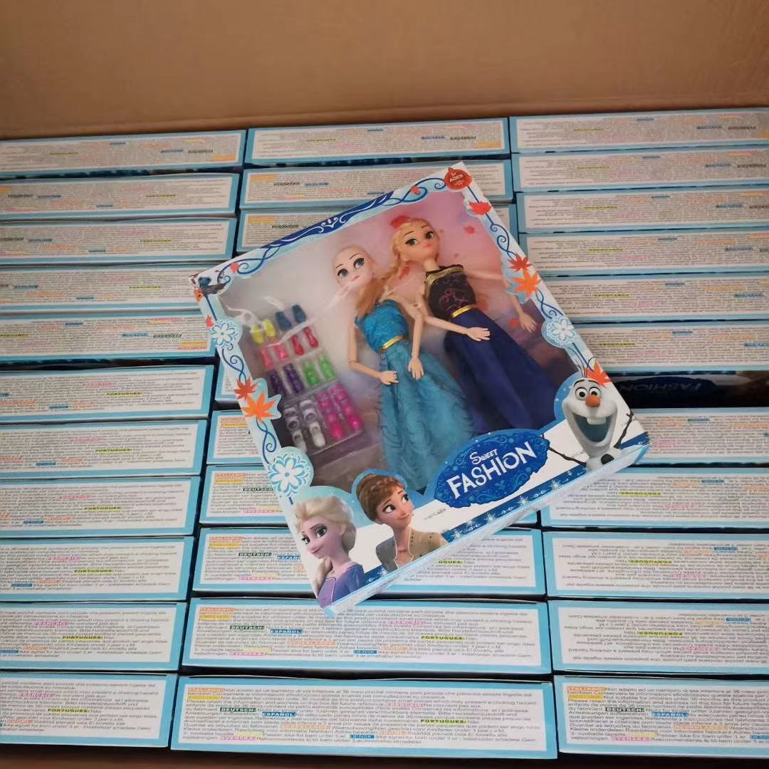 外贸出口芭比娃娃女童爱莎装扮