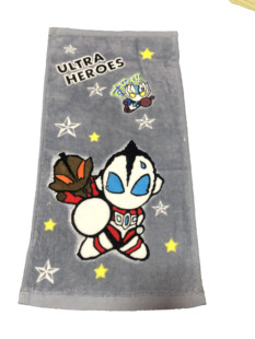 50*25厘米出口外贸长毛巾男童奥凸卡通可爱幼儿园洗手巾牙刷杯