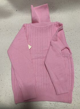 男女童秋冬加绒加厚针织衫