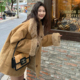 宽松加厚麂皮绒毛毛外套女 两穿皮毛一体羊羔毛机车服2025秋冬新款