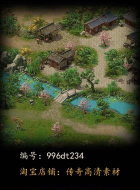996引擎专用传奇地图全新高清真彩传奇素材复古套图dt234