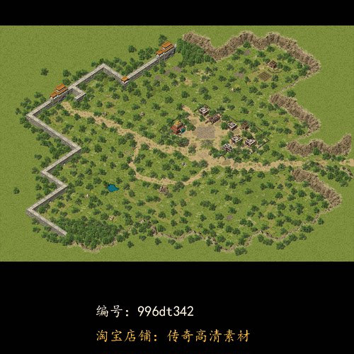 996引擎专用传奇地图全新高清真彩传奇素材复古套图dt342