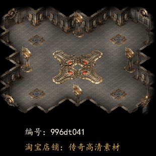 996引擎专用传奇地图全新高清真彩传奇素材复古套图dt041