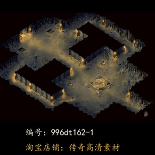 996引擎专用传奇地图全新高清真彩传奇素材复古套图dt162