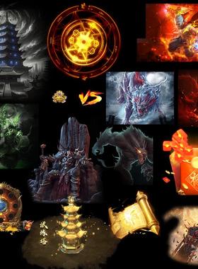 传奇手游引擎NPC对话框内UI动态特效附件素材PNG格式序列uidt001