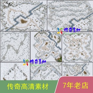 热血传奇地图素材套图雪原1-8层高清套图8张