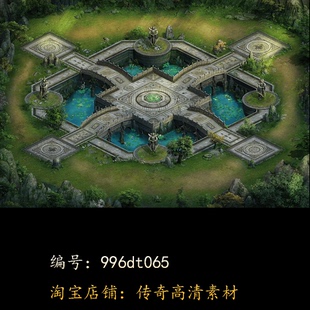 996引擎专用传奇地图全新高清真彩传奇素材复古套图dt065