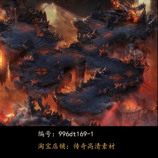 996引擎专用传奇地图全新高清真彩传奇素材复古套图dt169