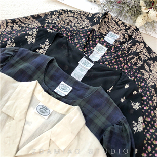 海淘英产Laura ashley劳拉茶歇古董连衣裙公主腰复古vintage南法