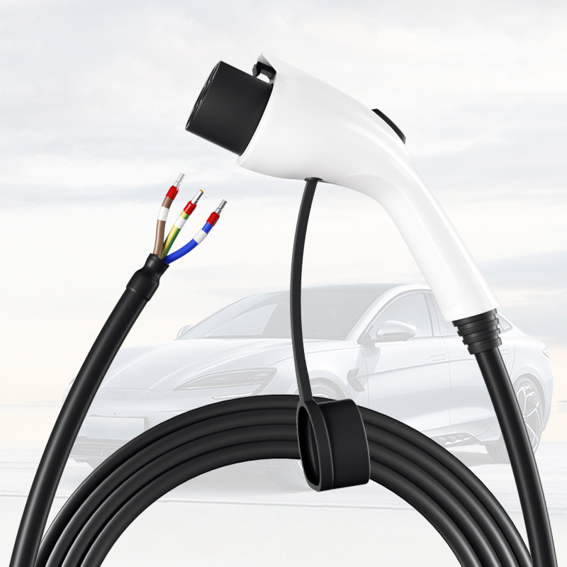 新能源电动汽车充电枪桩线220v7KW32A四档切换免接地快充慢充通用