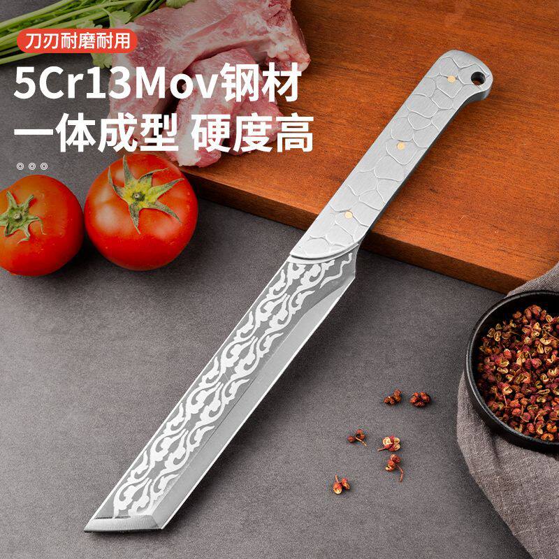 手工锻打家用切菜切肉刀图片