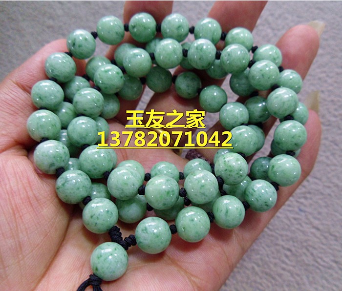 玉翡翠路路通观音貔貅关公毛衣链
