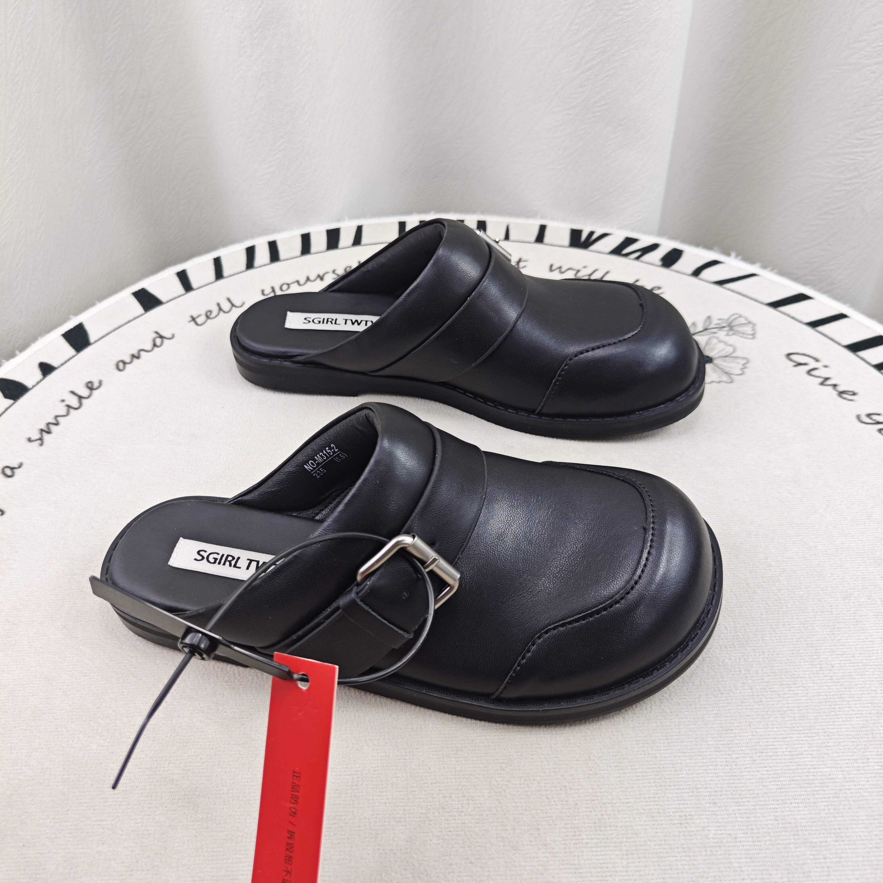SGIRL TWTW超火平底包头半拖鞋女2026款一脚蹬懒人JK勃肯穆勒鞋潮