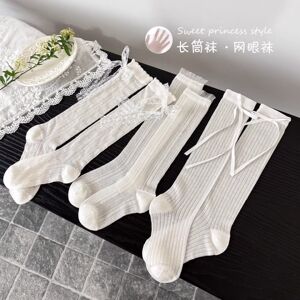 夏季女童洛丽塔无骨高筒袜