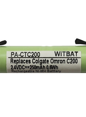 适用高露洁Colgate Omron C200 C250 C350 C600电动牙刷电池