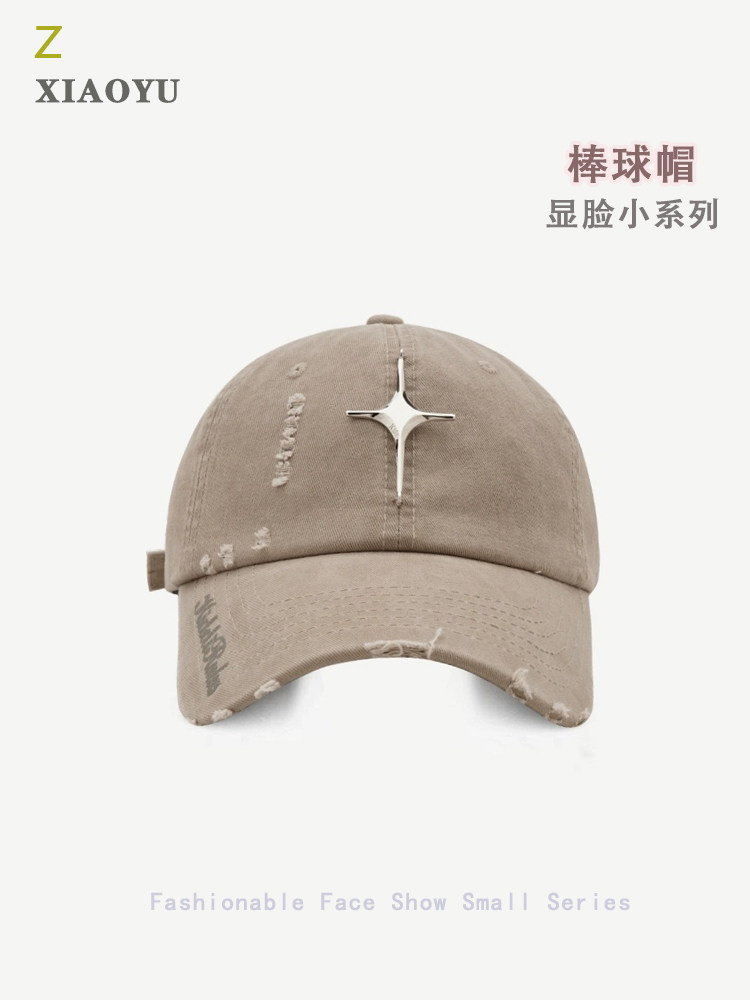 棒球帽逛街休闲男女通用金属标