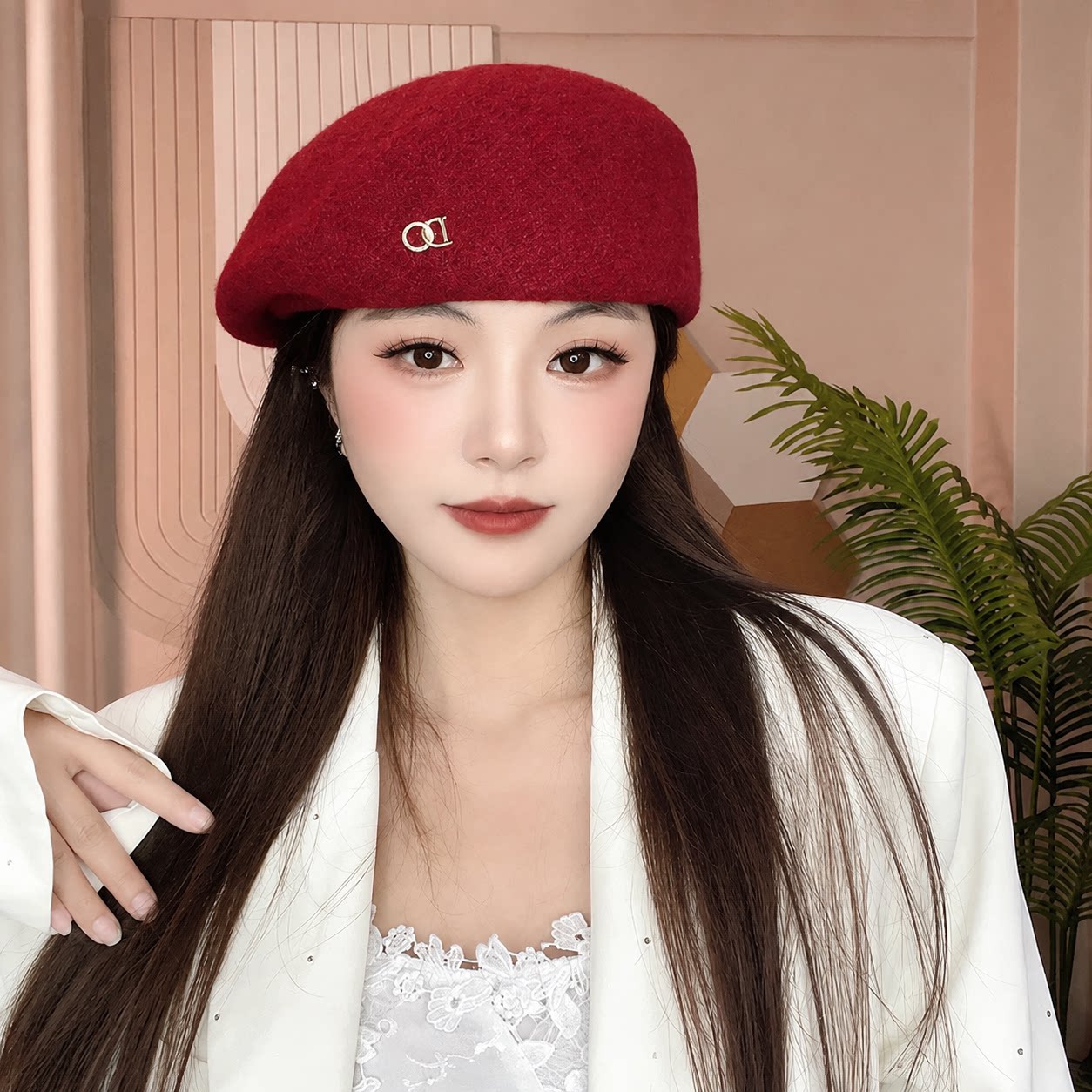 26新款复古百搭显脸小贝雷帽女