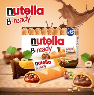 意大利進(jìn)口nutella零食費列羅能多益紐緹樂榛子巧克力手指餅干棒