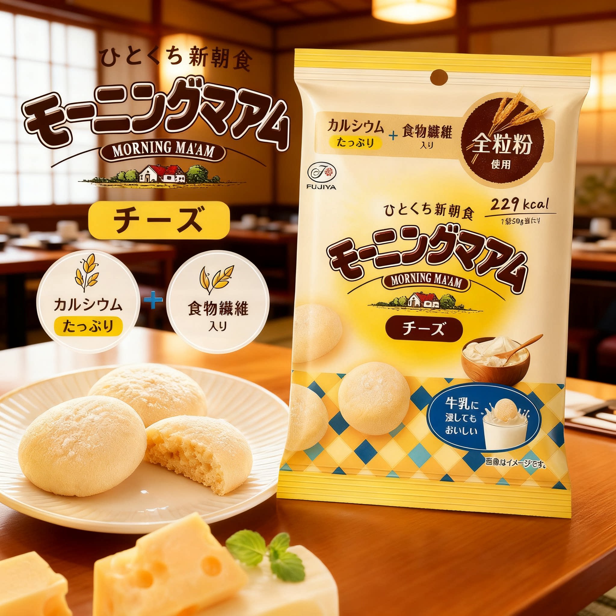 新朝食日本不二家芝士味曲奇饼干图片