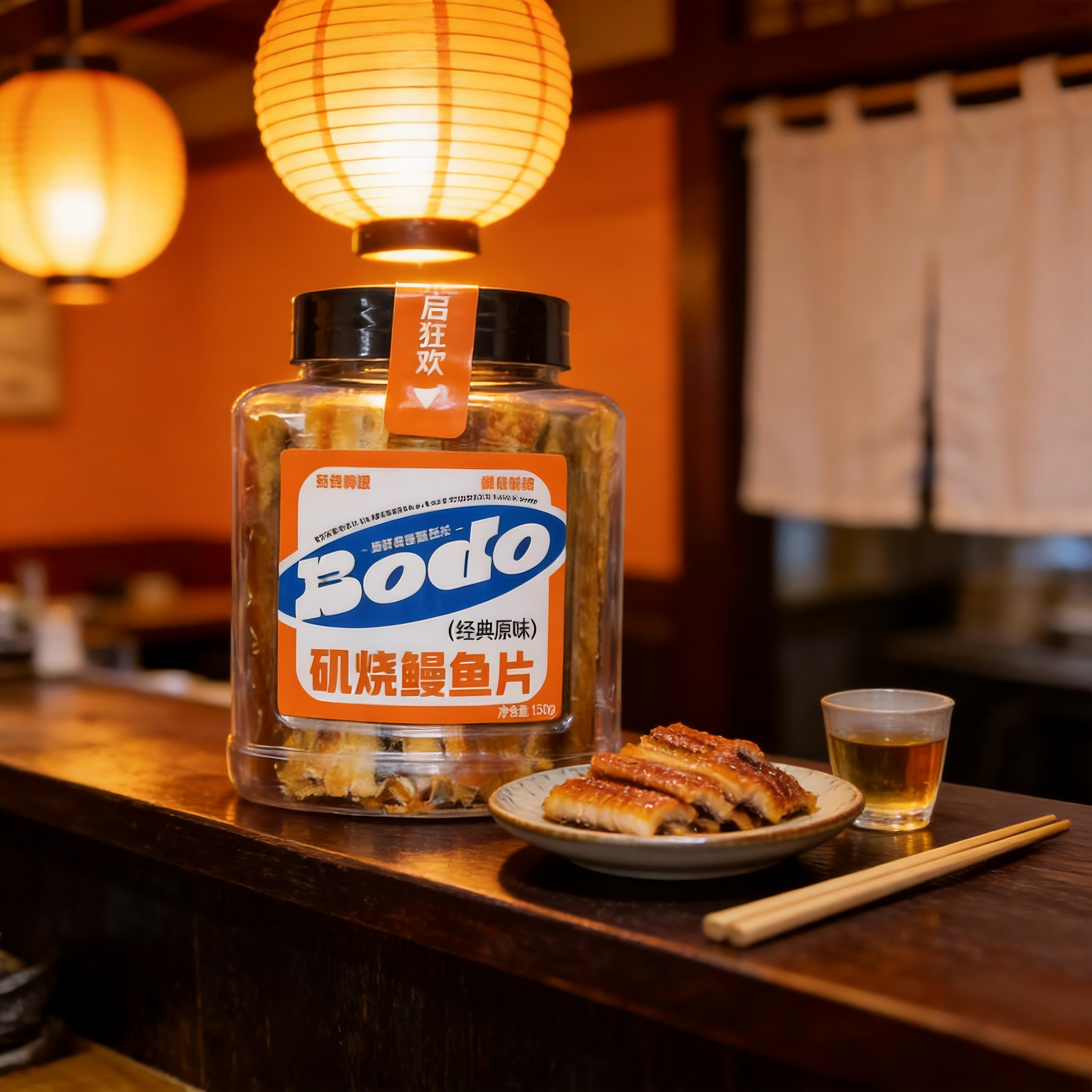 博多渔嘉矶烧鳗鱼片烤鱼片手撕鳗鱼干即食海产舟山特产送芥末包
